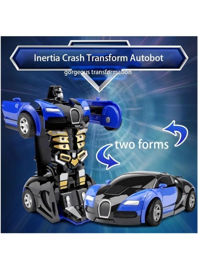 ShebSheb Transform Robot Car,Deformation Sports Car Robot Toy for Boys Girls Kids Children - Image 2