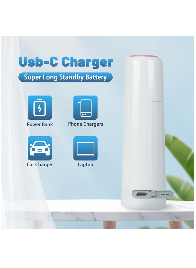 شو وو بيديت كهربائي محمول IPX7 مقاوم للماء وقابل لإعادة الشحن عبر USB، شطا ممتاز للسفر، بخاخ محمول للنظافة الشخصية مع ري أوتوماتيكي بسرعتين، زجاجة مياه، 2 مخرج مياه قابل للتعديل  - Image 2