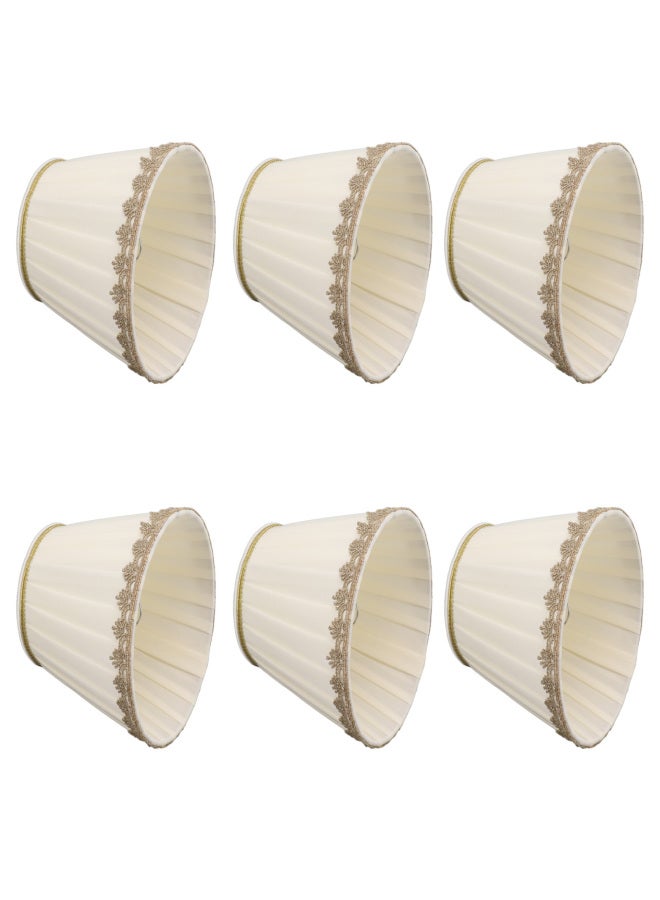 6PCS Candle Lamp Lampshade Clip On Fabrics Lampshades Set for Table Lamp Wall Lamp - Image 3