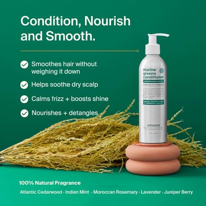 umanos Eco-Friendly Superfood Conditioner, Salon Quality Performance, Good for All Hair Types, Toxin Free, Natural Fragrance, 10 oz - Image 4