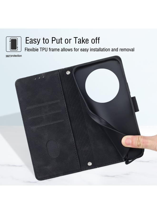 S-TOP Case For OPPO Find X6 Pro Skin-feel Embossed Leather Phone Case - Image 5