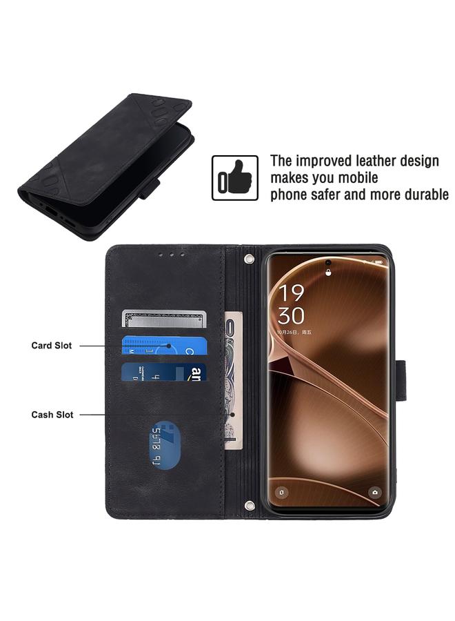 S-TOP Case For OPPO Find X6 Pro Skin-feel Embossed Leather Phone Case - Image 3