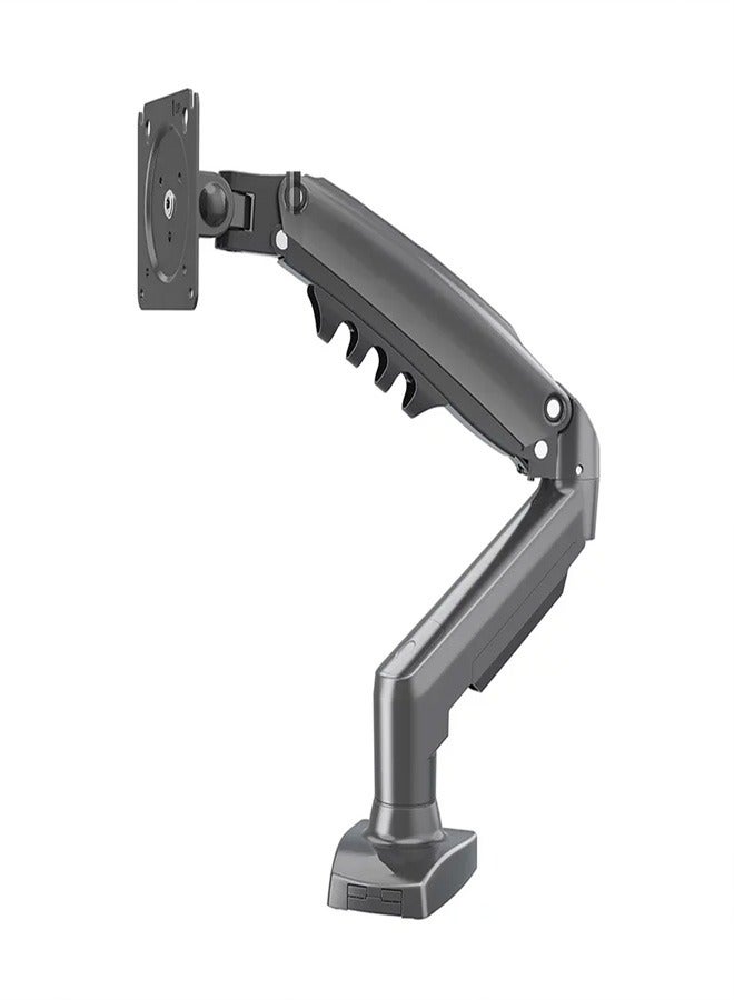 Skill Tech SH F80 Desk Mount Stand Full Motion Swivel Monitor Arm With Gas Spring For Most 17"-30" Screens, Max VESA 100x100, Max Load Capacity 9 Kg - Image 1