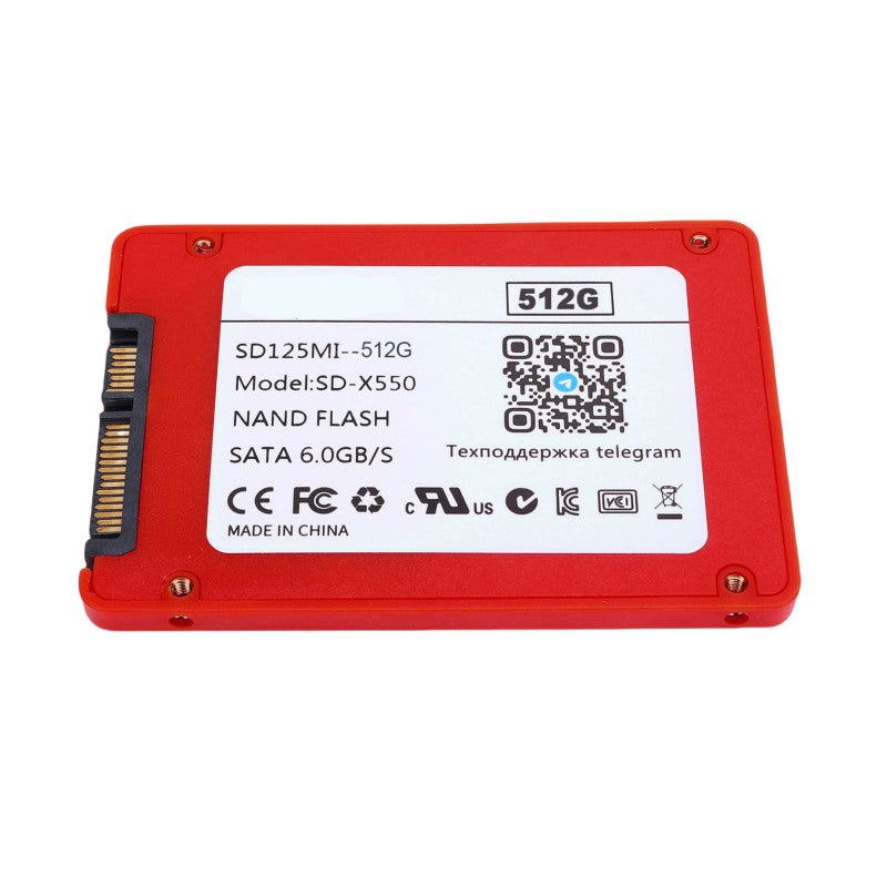 Internal Solid State Drive 2.5-Inch Red: Up To 550MB/s High Speed Read/Write - Fast Boot-Up, Wide Compatibility Sata 3 Ssd For Pc, Laptop, Desktop Upgrade, Gaming And Work - Image 1