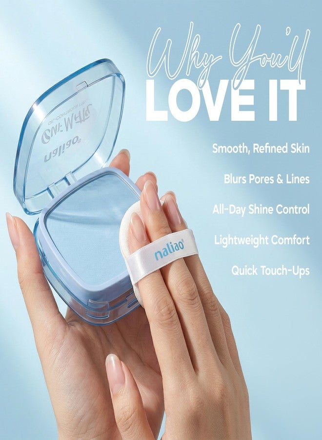 Maliao Blur Matte Smooth Pad | Oil Control Compact | Pore-Blurring Matte Finish | Long-Lasting | Translucent Texture | 12-Hour Shine-Free | Enriched with Vitamin E & Hyaluronic Acid | 13g (Fresh Crystal) - Image 3