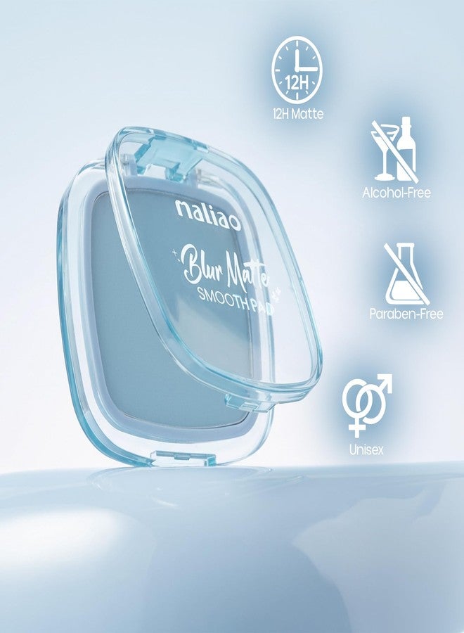 Maliao Blur Matte Smooth Pad | Oil Control Compact | Pore-Blurring Matte Finish | Long-Lasting | Translucent Texture | 12-Hour Shine-Free | Enriched with Vitamin E & Hyaluronic Acid | 13g (Fresh Crystal) - Image 4