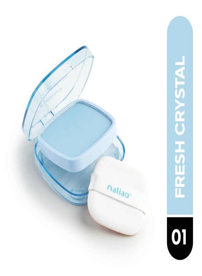 Maliao Blur Matte Smooth Pad | Oil Control Compact | Pore-Blurring Matte Finish | Long-Lasting | Translucent Texture | 12-Hour Shine-Free | Enriched with Vitamin E & Hyaluronic Acid | 13g (Fresh Crystal) - Image 2