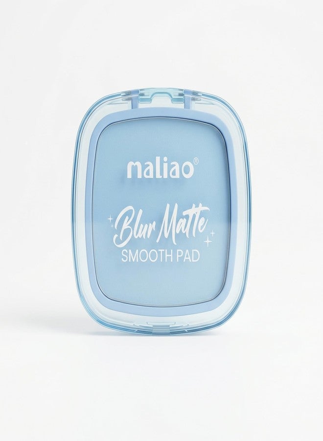 Maliao Blur Matte Smooth Pad | Oil Control Compact | Pore-Blurring Matte Finish | Long-Lasting | Translucent Texture | 12-Hour Shine-Free | Enriched with Vitamin E & Hyaluronic Acid | 13g (Fresh Crystal) - Image 1