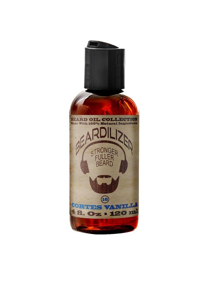 Beardilizer Cortes Vanilla Beard Oil For Men - 100% Natural Beard Conditioner & Oils With Argan & Jojoba Oils - Beard Softener & Beard Moisturizer For Beard Growth (Cortes Vanilla, 4 Oz) - Image 1