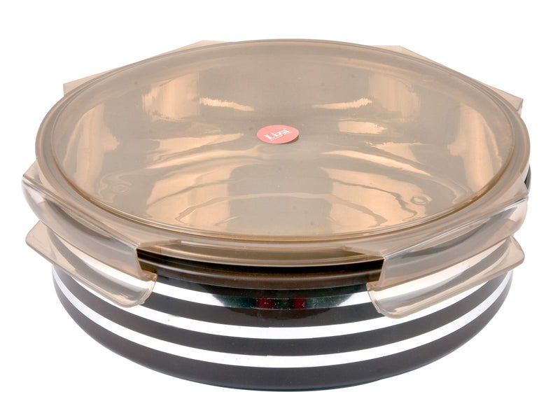Liza Alfy Stainless Steel Airtight Storage Container, 1.25 Litres, Brown - Image 2