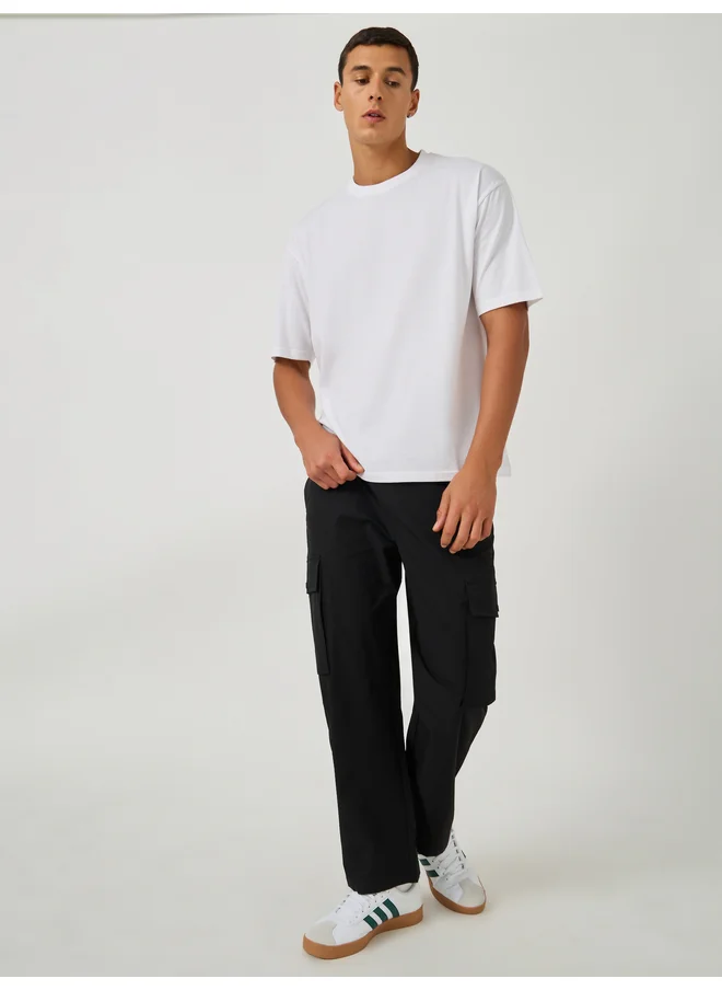 ستايلي Styli Back Botanical Graphic Print Oversized T-Shirt