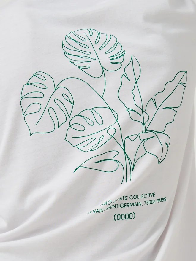 Styli Styli Back Botanical Graphic Print Oversized T-Shirt