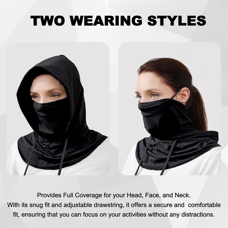 Bolivia's Balaclava Face Mask, Cooling Balaclava Sun UV Protection Hood, Full Face Mask with Anti-nylon, Breathable Full Head Mask Face Cover, for Men, Women, Cycling, Motorcycle, Fishing - Image 2