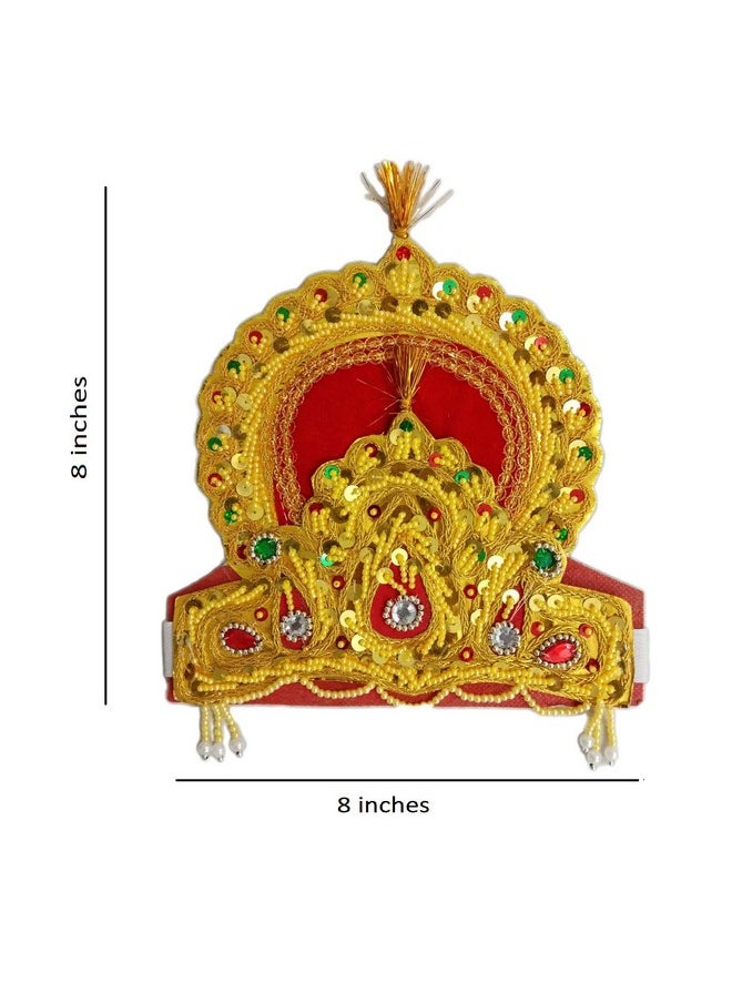 BookMyCostume BookMyCostume Mythological Character Multicolor Crown Mukut Kids Fancy Dress Costume Accessories 2-9 yrs  - Image 2
