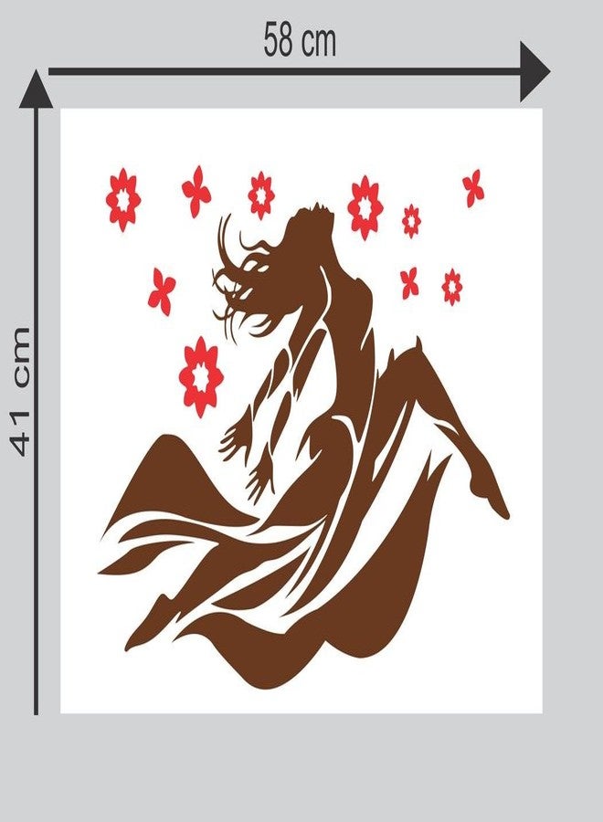 Sticker Studio Dancing Girl Wall Sticker (PVC Vinyl,Size -58 cm x 40 cm) - Image 2