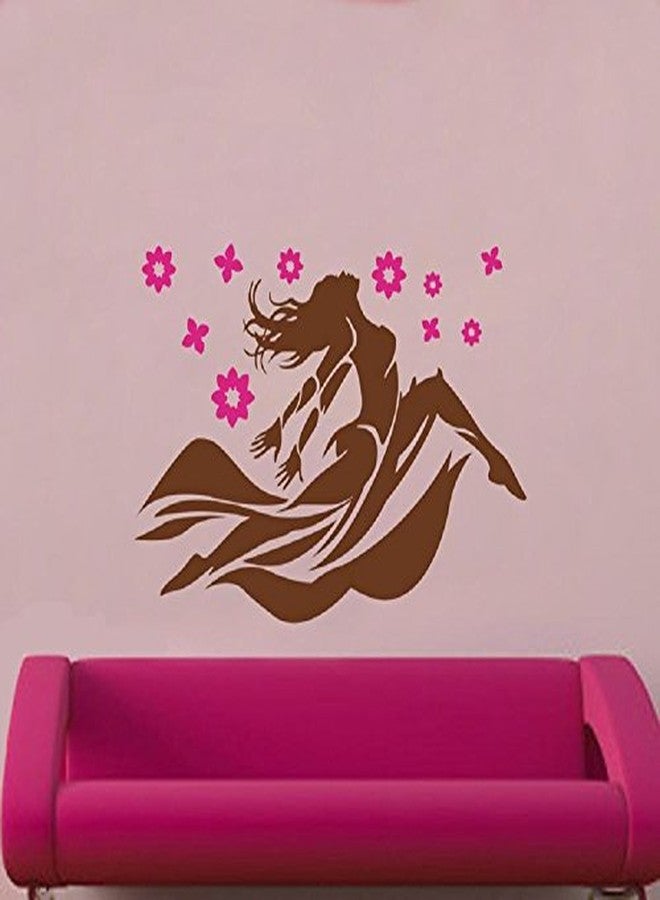 Sticker Studio Dancing Girl Wall Sticker (PVC Vinyl,Size -58 cm x 40 cm) - Image 1