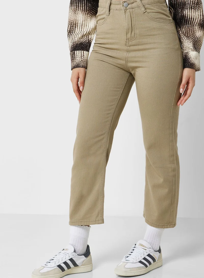Ginger High Waist Garment Dye Jeans