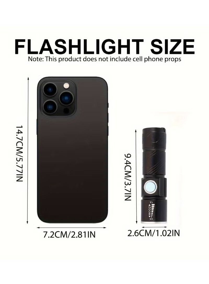 Rechargeable Zoomable UV Flashlight Black Light 395nm, UV Flashlight Detector for Pet Urine Stains, Resin Curing.  - Image 3