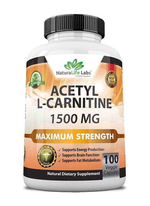 Capsules that support memory and concentration 1,500mg 100 Veggie Capsules