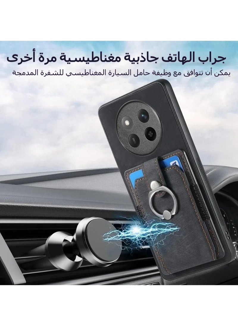 جنرال غطاء حيث نور ماجيك 7 لايت (ماجيك 7 لايت)، حامل البطاقات فائق الرقة، غطاء الهاتف من مادة TPU، غطاء متعدد الوظائف مع حلقة دعم  - Image 4