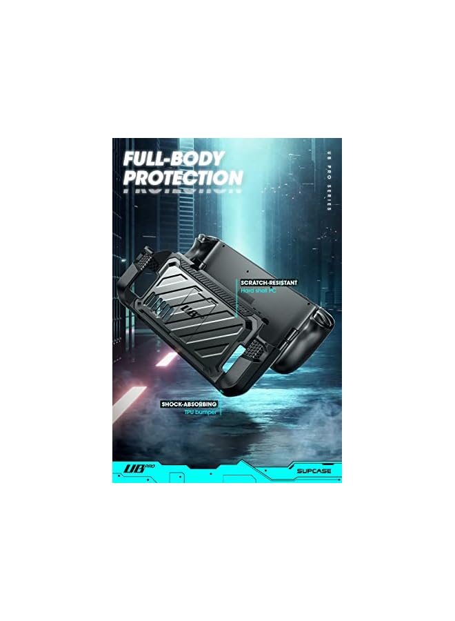 SupCase Unicorn Beetle Pro Series Case for Steam Deck (2022), Rugged Slim Protective Case with Kickstand (Dark) - Image 4