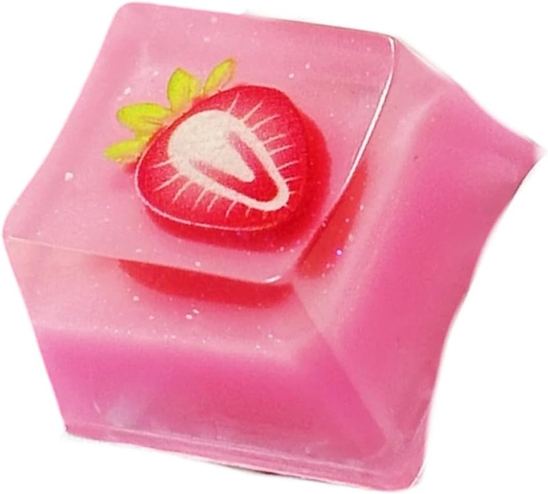 Strawberry Backlit Key Cap for Gaming Mechanical Keyboard with Ergonomic Standard Cross Mount Backlight Resin Key Cap - Image 5