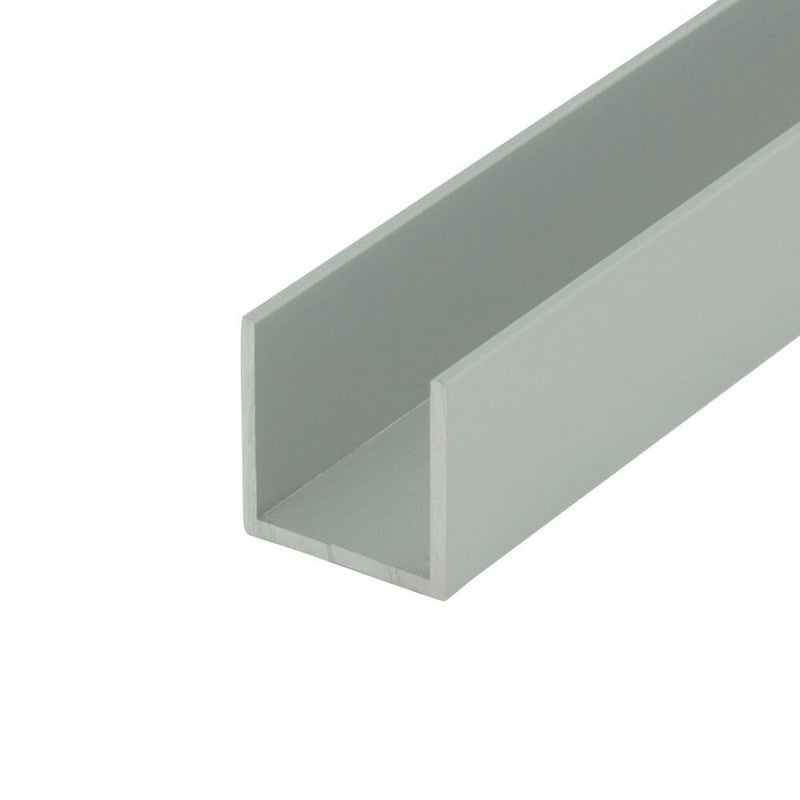 OUTWATER قناة ألومنيوم على شكل حرف U بلمسة ساتان 5/8'' أبعاد داخلية بطول 36'' (عبوة من 4) Alu570-S C-Channel - Image 1