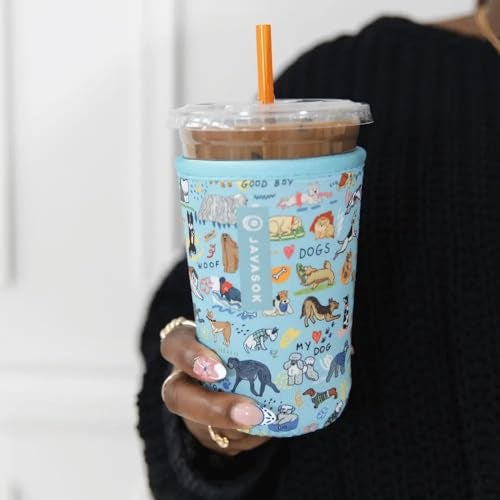 Sok It JavaSok Iced Coffee Cold Soda Insulated Neoprene Cup Sleeve Dog Days Forever Large 3032oz - Image 3