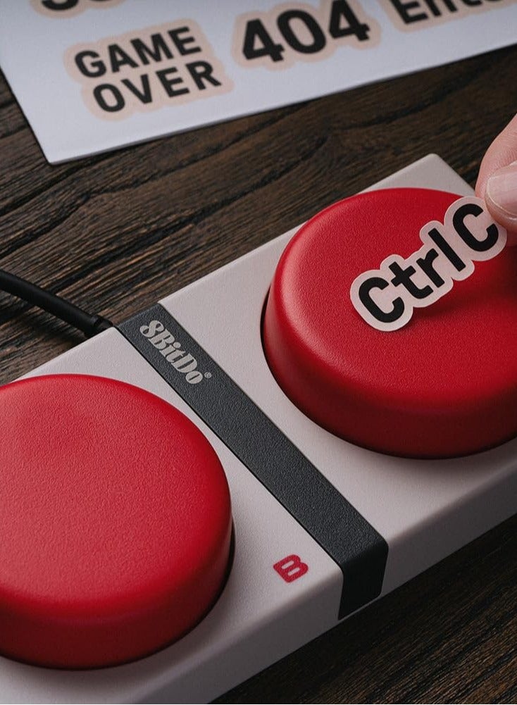 8Bitdo Retro Mechanical Keyboard, Bluetooth/2.4G/USB-C Hot Swappable Gaming Keyboard with 87 Keys, Dual Super Programmable Buttons for Windows and Android - (N Edition)