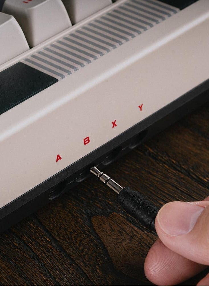 8Bitdo Retro Mechanical Keyboard, Bluetooth/2.4G/USB-C Hot Swappable Gaming Keyboard with 87 Keys, Dual Super Programmable Buttons for Windows and Android - (N Edition)