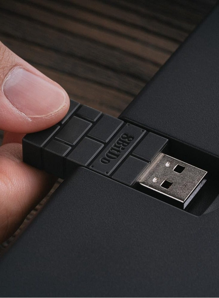 8Bitdo Retro Mechanical Keyboard, Bluetooth/2.4G/USB-C Hot Swappable Gaming Keyboard with 87 Keys, Dual Super Programmable Buttons for Windows and Android - (N Edition)