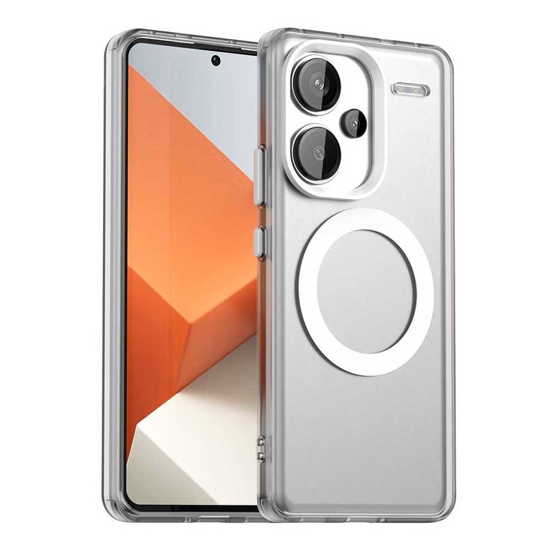 HuHa Protective Cover For Redmi Note 13 Pro+ Candy Magsafe PC Hybrid TPU Phone Case(White) - Image 1
