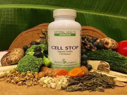 Optimal Health Knowledge CELL STOP  Powerful Cell Division Support Propriety Blend includes Curcumin Green Tea Reishi Mushroom Turkey Tail Mushroom Broccoli Extract 1316 Beta Glucan and Others  120 Veggie Capsules - Image 4