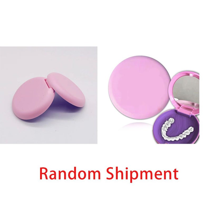 Magnetic Dental Retainer Storage Box With Initial Rose Gold Pattern - Image 3