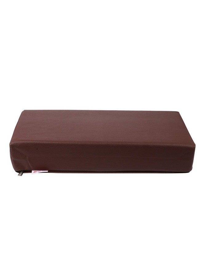 HEALLILY Massage Bolster Pillow Cushion For Massage Tables Leather Square Pillow Cushion Beauty Salon Spa Head Rest Cushion Brown - Image 2