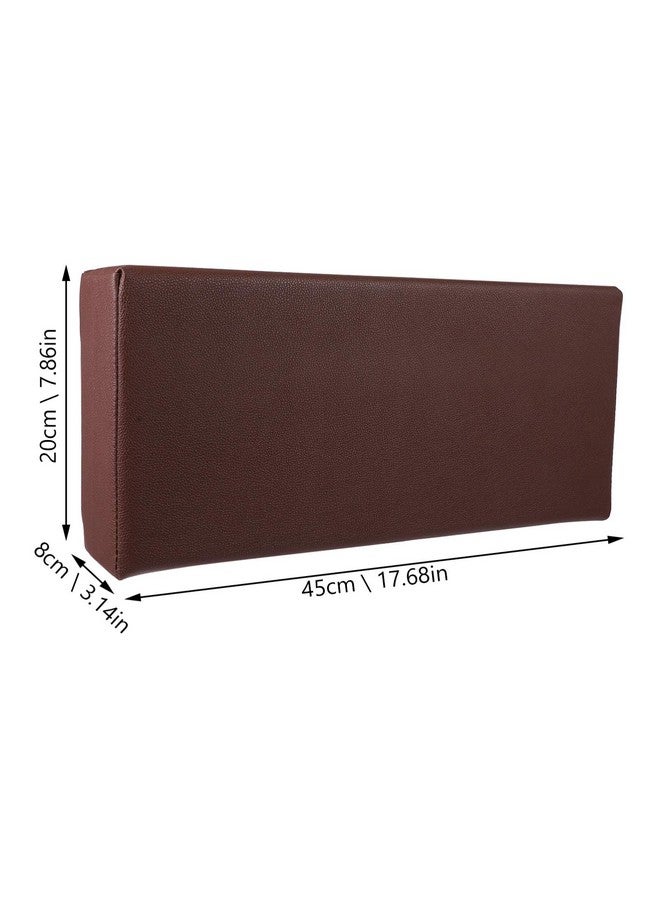 HEALLILY Massage Bolster Pillow Cushion For Massage Tables Leather Square Pillow Cushion Beauty Salon Spa Head Rest Cushion Brown - Image 3