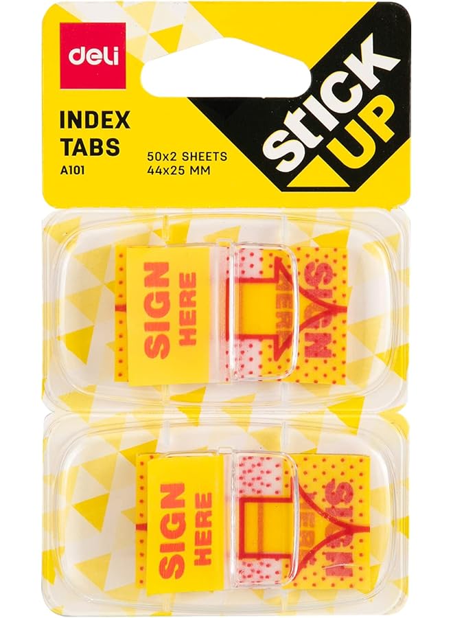 Deli Ea10101 Index Tabs Sign Here - Image 1