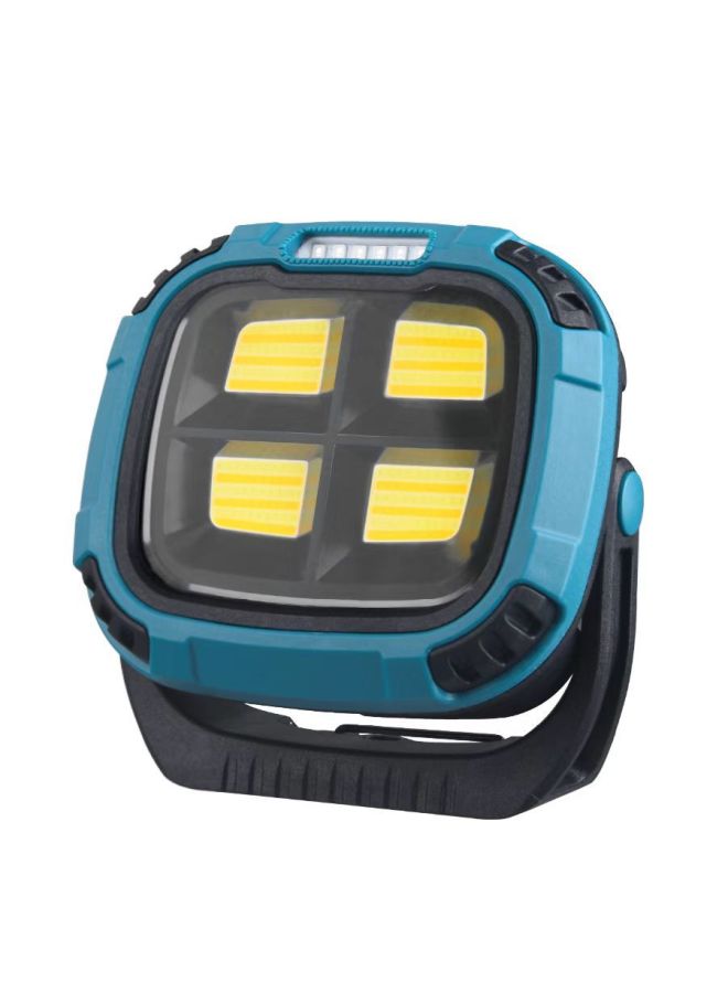 COB Work Light Emergency Light Portable Flashlight Magnetic Charging Flood Light Night Market Wholesale-Color:W894—1 Blue (external Battery Model) - Image 1