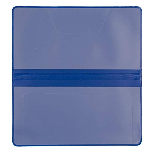 CAROUSELCHECKS Royal Blue Vinyl Checkbook Cover, Top Tear Personal Vinyl Checkbook Cover - Image 4