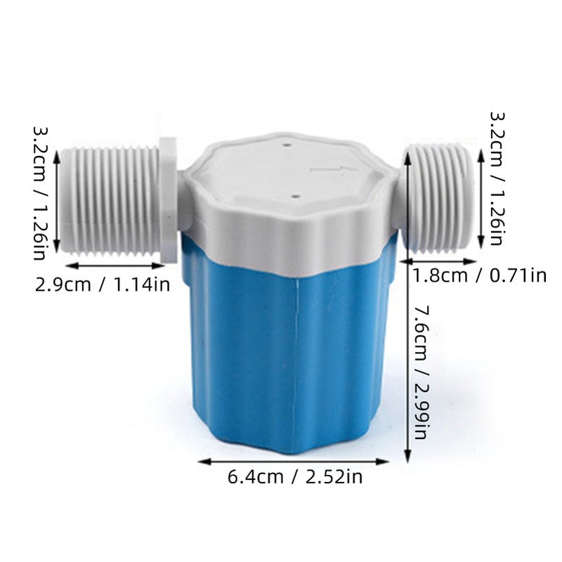 Common Style Automatic Water Level Control Valve 1 Inch Nylon Float Valve For Swimming Pool Tank Solar System - Image 4