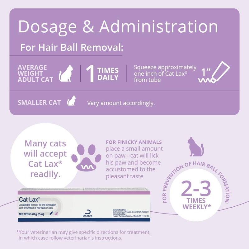 Dechra CatLax for Hairball Elimination and Prevention in Cats, 2 oz - Image 4