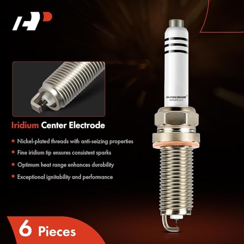 A-Premium Iridium Platinum Spark Plugs V6 3.0L 3.5L Compatible with Mercedes-Benz C300, C350, C400, C43, C450, E300, E350, E400, E43 AMG, S450, S550e, S560e, GLE350, GL450, GLC43, GLS450, SL400, ML350 - Image 3