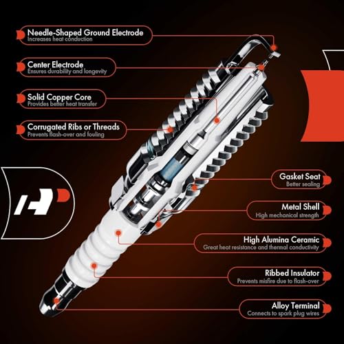 A-Premium Iridium Platinum Spark Plugs V6 3.0L 3.5L Compatible with Mercedes-Benz C300, C350, C400, C43, C450, E300, E350, E400, E43 AMG, S450, S550e, S560e, GLE350, GL450, GLC43, GLS450, SL400, ML350 - Image 5
