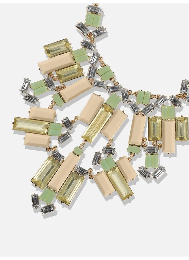 SOHI Designer Statement Stone Necklace