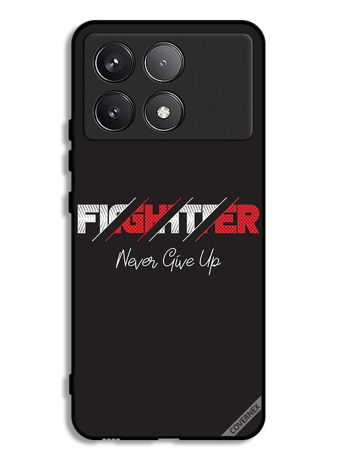 Covernex Xiaomi Poco F6 Pro Protective Case Cover Fighter Never Give Up  - Image 1