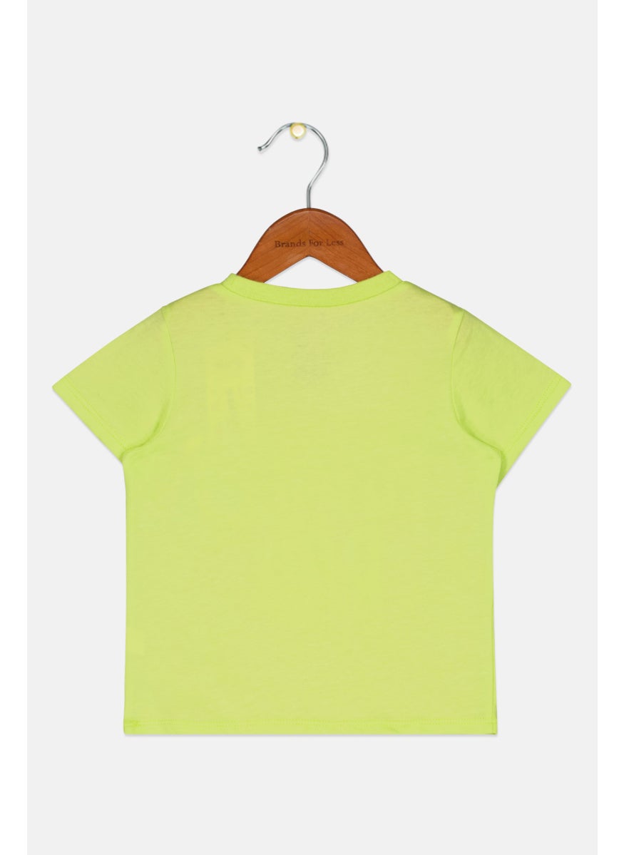 Toddlers Boy Crew Neck Short Sleeve Graphic Print T-Shirt, Lime Combo - pzsku/ZABF603E23E33254AC8E3Z/45/_/1725546776/70fc1c06-cbd0-4e44-97cf-fbfb201aac51