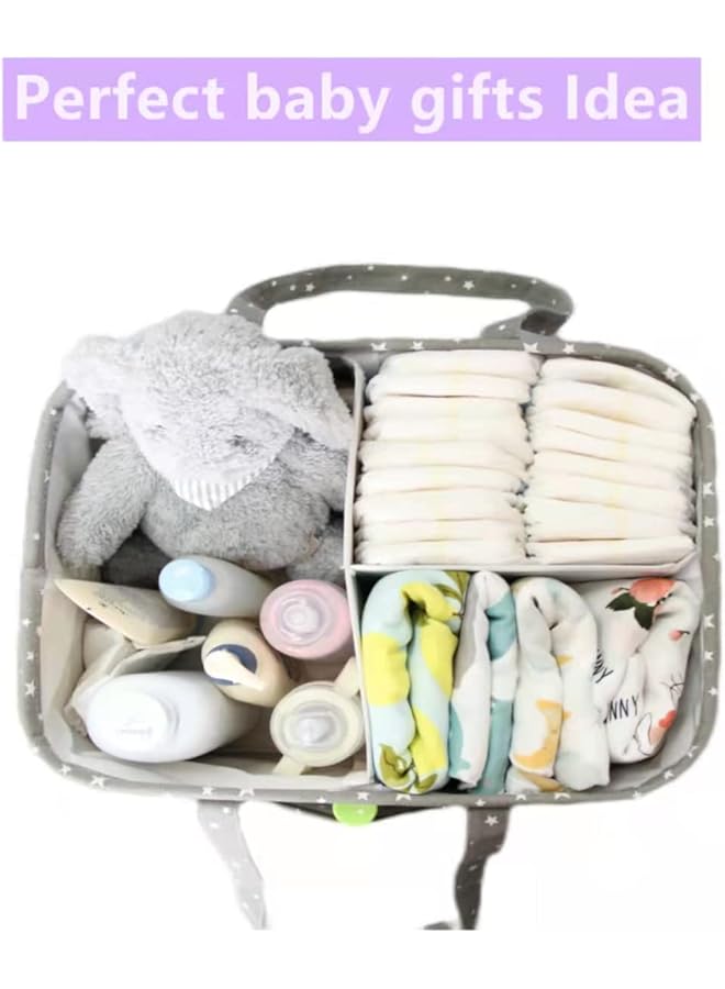 erorex Baby Diaper Caddy Organizer Extra Large Diaper Caddy Organizer For Boy Girl Diaper Holder Tote Bag  - Image 3