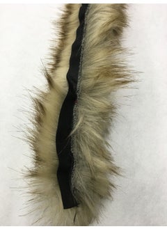 Karan Tuhafiye Karan Haberdashery Hood Fur Camel Color  - Image 2