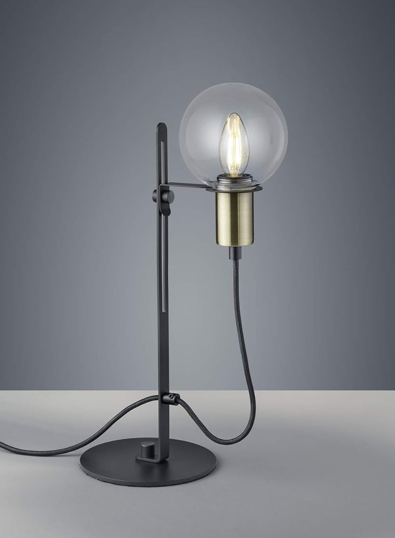 Trio Leuchten Nacho Table Lamp, Metal, Black Matt Bronze - Image 2