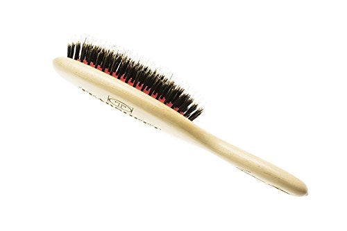 Tearsheet Luxury Boar Bristle Hair Styling Brush - Detangle, Smooth, & Shine for Healthy Hair - Perfect for Extensions, Updos, Blowdrying, & Frizz-Free Styling - Real Wood & Boar Bristles for Glossy Results - Image 2